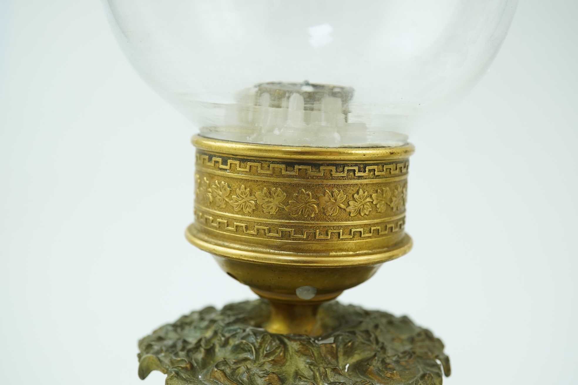 A pair of Empire style ormolu storm lanterns, 19th century